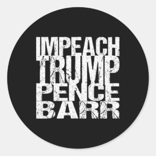 Adesivo Redondo Impeach Trump Pence Rr