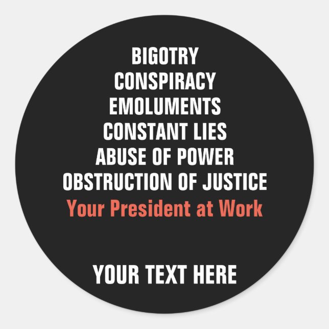 Adesivo Redondo Impedimento de Obstrução Emolumentos de Colusão Bi (Frente)