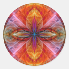 Adesivo Redondo Império da Flor Sol