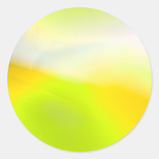 Adesivo Redondo Impressão amarelo limão (Frente)