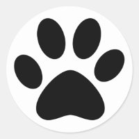 Impressão de Pata Fofa de Animal de Estimação Gato