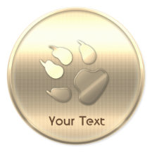 Impressão de Pet Dog Ouro Personalizável Adicionar