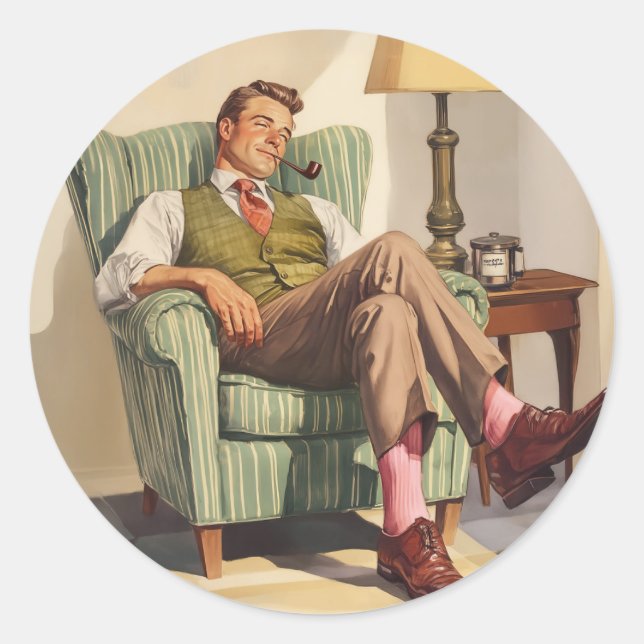 Adesivo Redondo Impressão de tela estendida (Frente)