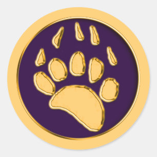 ADESIVO REDONDO IMPRESSÃO DE URSO