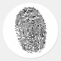 Impressão Digital Preta Misteriosa