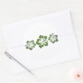 Adesivo Redondo Impressão havaiano