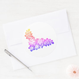 Adesivo Redondo Impressão havaiano