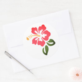 Adesivo Redondo Impressão havaiano