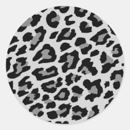 Adesivo Redondo impressão leopardo