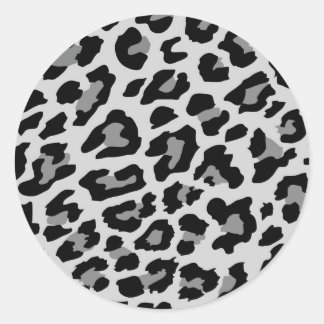 Adesivo Redondo impressão leopardo