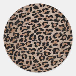 Adesivo Redondo impressão-leopardo-de-chita