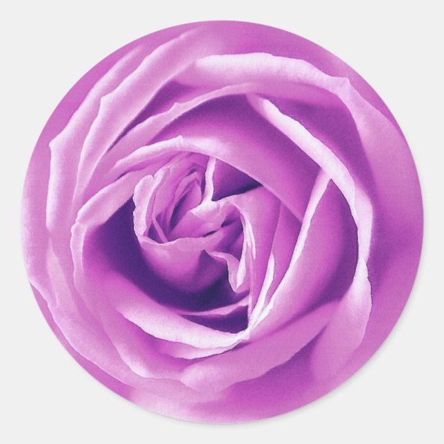 Adesivo Redondo impressão rosa lavanda (Frente)