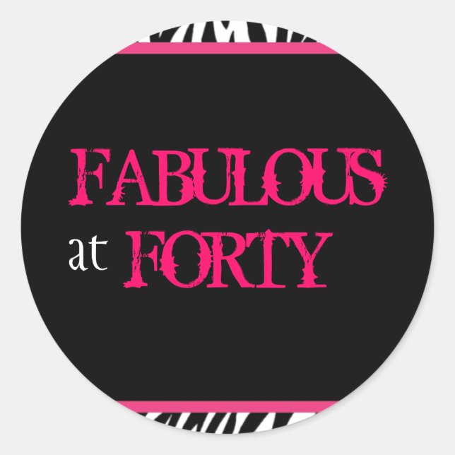 Adesivo Redondo impressão zebra (Frente)