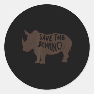 Adesivo Redondo Impressionante Save Rhino T Light Versão