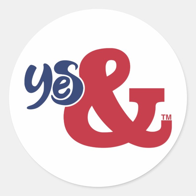 Adesivo Redondo Improv | Sim E | (Frente)