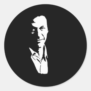 Adesivo Redondo Imran Khan Absolutamente Não Pti Primeiro-Ministro