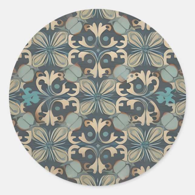 Adesivo Redondo in blue (Frente)