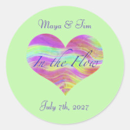 Adesivo Redondo In the Flow of Love Sticker