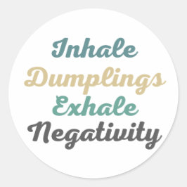 Adesivo Redondo Inalar Idiotas Exalar Injetores De Negatividade