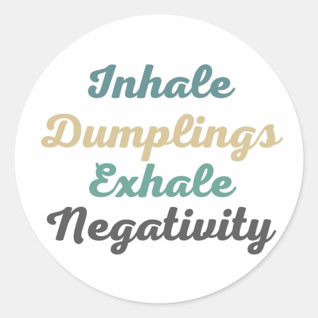 Adesivo Redondo Inalar Idiotas Exalar Injetores De Negatividade (Frente)