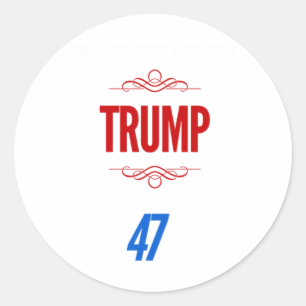 Adesivo Redondo Inauguração do Trump 2025 1