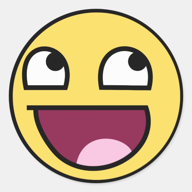 Adesivo Redondo incrível (Frente)