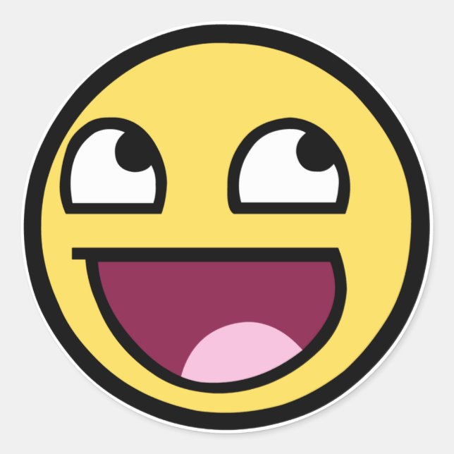 Adesivo Redondo Incrível Autocolante (Frente)