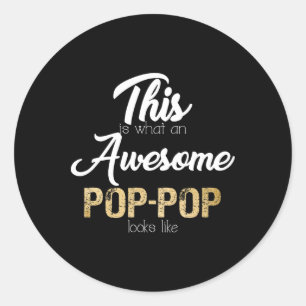 Adesivo Redondo Incrível Avô Especial Pop-pop