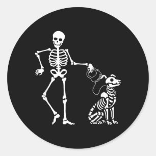 Adesivo Redondo Incrível Design de Halloween Assustador e Sinistro