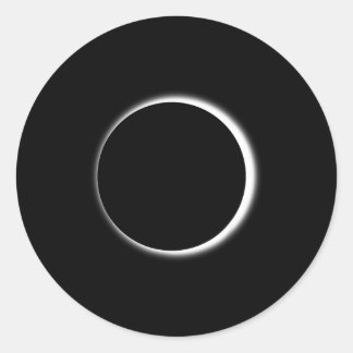 Adesivo Redondo Incrível eclipse lunar homens mulheres e crianças 