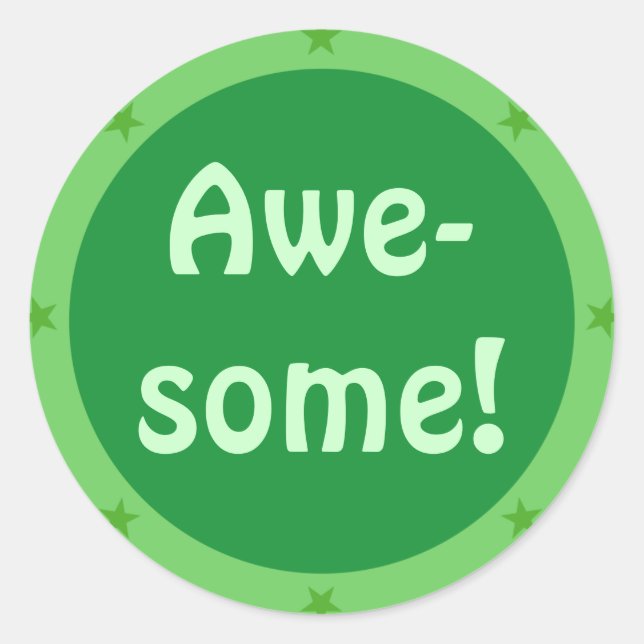 Adesivo Redondo Incrível - Série Teacher Sticker (Frente)