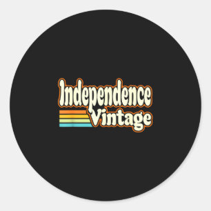 Adesivo Redondo Independência vintage 