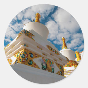 Adesivo Redondo Índia, Jammu e Caxemira, Ladakh, Leh