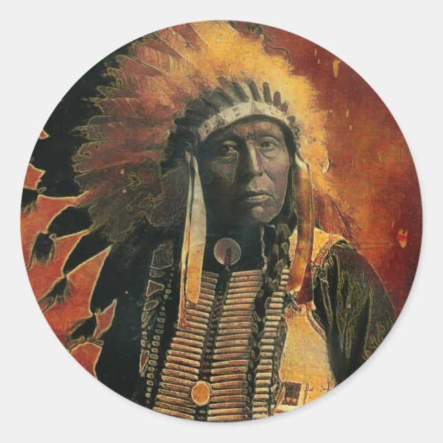 Adesivo Redondo Indian_Chief (Frente)