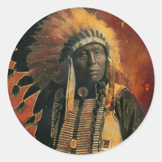 Adesivo Redondo Indian_Chief
