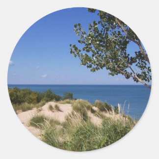 Adesivo Redondo Indiana Dunes National Lakeshore