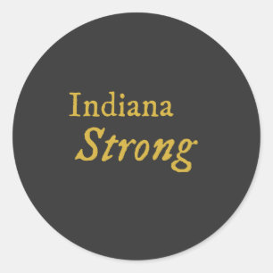 Adesivo Redondo Indiana Strong
