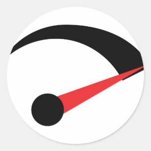 Adesivo Redondo indicador de velocidade de agulha rápida