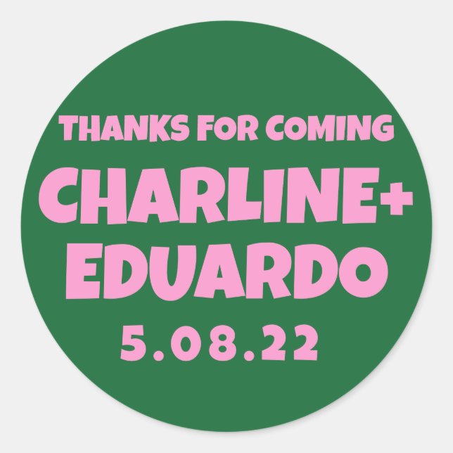 Adesivo Redondo Indicativo de Boas-vindas de Substituição de Manus (Frente)