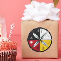 Indígenas redondo de Mandala em roda médica