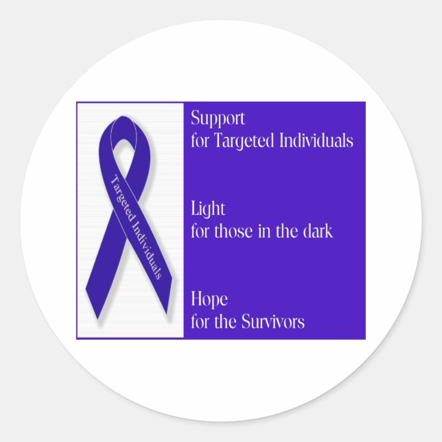 Adesivo Redondo Indigo Ribbon (Frente)