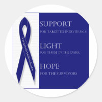 Indigo Ribbon. Suporte, Luz, Esperança. -DBI