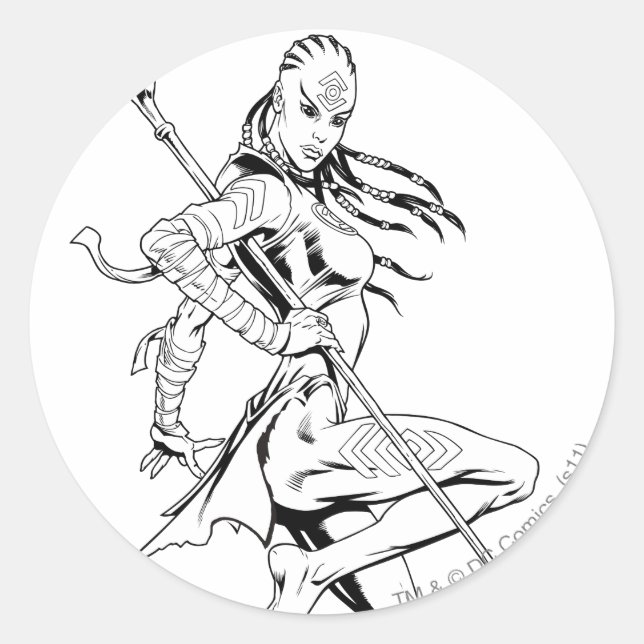 Adesivo Redondo Indigo Tribe 3 (Frente)