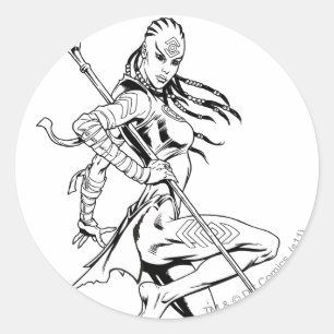 Adesivo Redondo Indigo Tribe 3