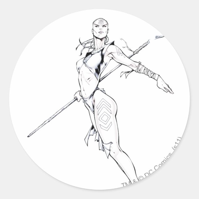 Adesivo Redondo Indigo Tribe 8 (Frente)