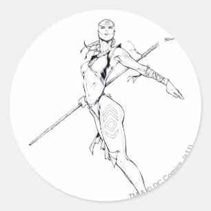 Adesivo Redondo Indigo Tribe 8