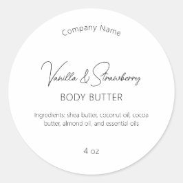 Adesivo Redondo Indústria moderna de beleza elementar simples