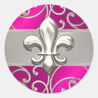 Infiltrados, cor-de-rosa-quente e prata, Fleur de