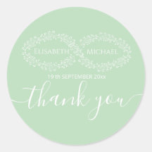 Infinity neo mint botânico romântico elegante