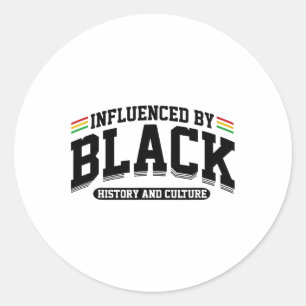 Adesivo Redondo Influenciado Pela História Negra E Pela Cultura Af